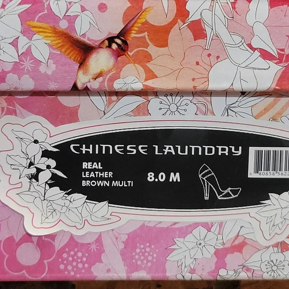 Chinese Laundry Stitched Leather Platform Heel Multi Shades of Brown Sz 8 - Picture 11 of 11